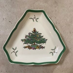 Rare Spode Christmas Tree Candy Dish